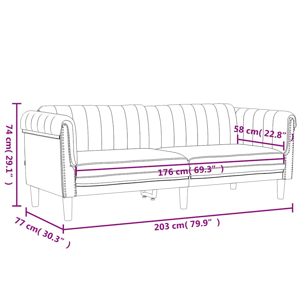 Sofa Chair Upholstered Armchair Seating Living Room Faux Suede Leather vidaXL - Picture 28 of 132