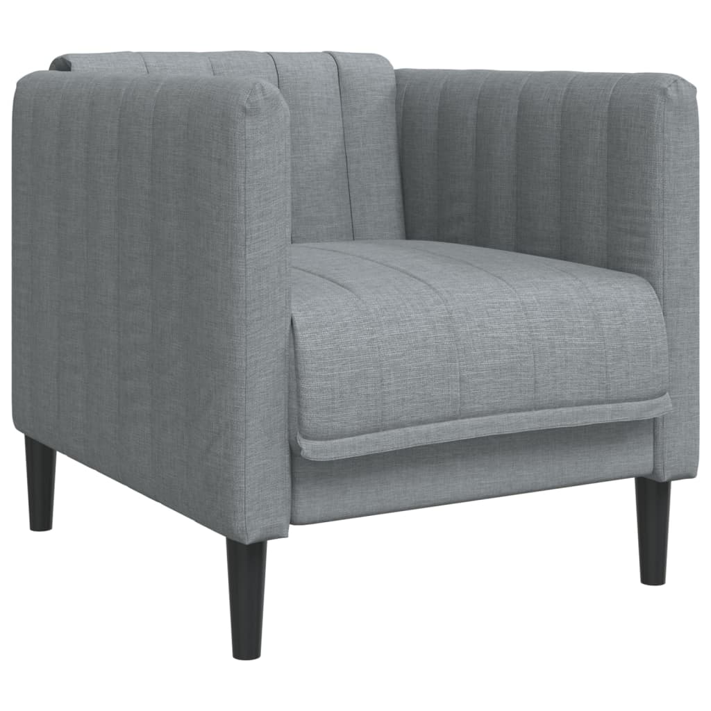 vidaXL Fotoliu, gri deschis, material textil