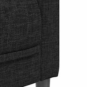 Křeslo černé textil - obrázek 7