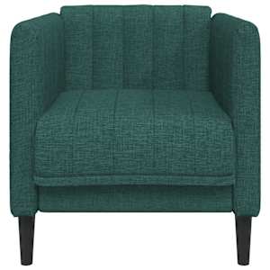 Křeslo tmavě zelené textil - obrázek 4