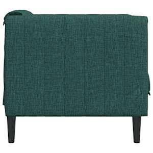 Křeslo tmavě zelené textil - obrázek 5