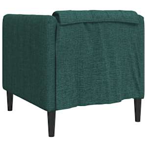 Křeslo tmavě zelené textil - obrázek 6