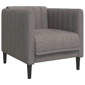 Křeslo taupe textil - obrázek 2