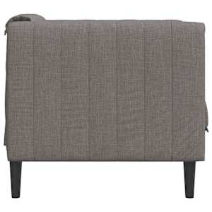 Křeslo taupe textil - obrázek 5