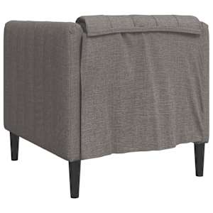 Křeslo taupe textil - obrázek 6