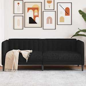 Kavč dvosed črna tkanina