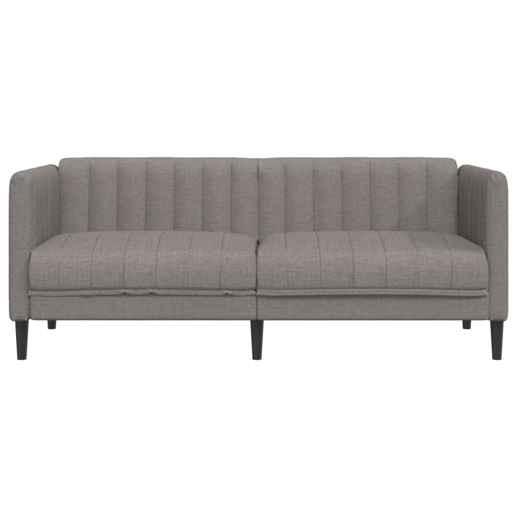 vidaXL Tweezitsbank stof taupe, foto 4