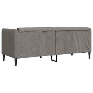 Pohovka 2místná taupe textil - obrázek 6