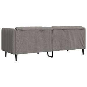 Pohovka 3místná taupe textil - obrázek 6
