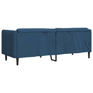 Pohovka 3místná modrá textil - obrázek 6