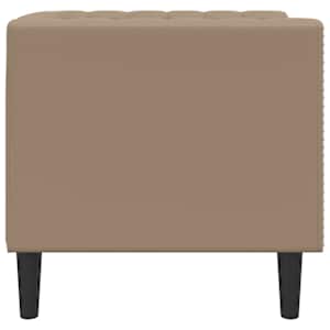 Křeslo Chesterfield cappuccino umělá kůže - obrázek 5