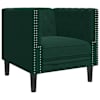 vidaXL Chesterfield tugitool, tumeroheline, samet