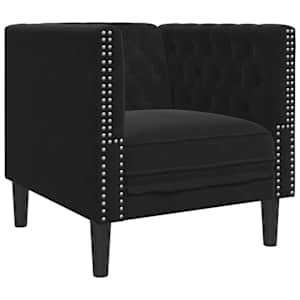 vidaXL Chesterfield tugitool, must, samet