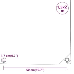 Plachta zelená 1,5 x 2 m 650 g/m² - obrázek 9