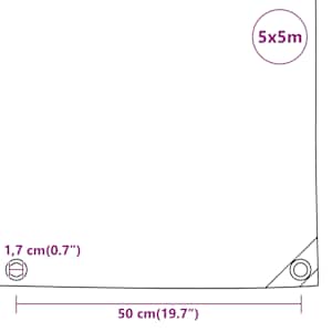 Plachta zelená 5 x 5 m 650 g/m² - obrázek 9