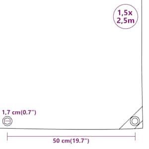 Plachta modrá 1,5 x 2,5 m 650 g/m² - obrázek 9