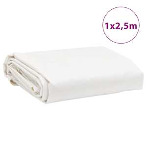 Plachta 650g / m² Bílá 1 x 2,5 m Plátno s PVC povrchovou úpravou - obrázek 8