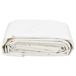 Plachta 650g / m² Bílá 1,5 x 2 m Plátno s PVC povrchovou úpravou - obrázek 3