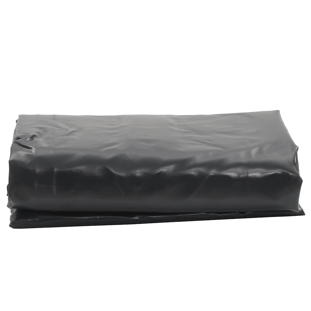 vidaXL Dekzeil 650 g/m² 1x2,5 m zwart afbeelding