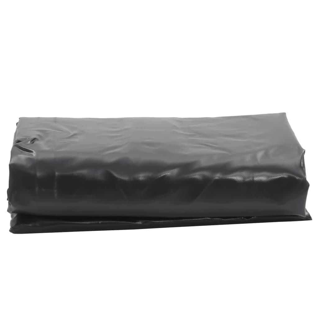 vidaXL Dekzeil 650 g/m² 5x8 m zwart afbeelding