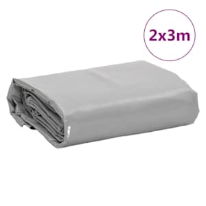 Plachta 650g / m² Šedá 2 x 3 m Plátno s PVC povrchovou úpravou - obrázek 8