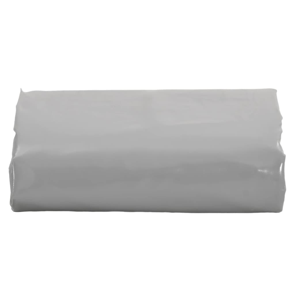 vidaXL Dekzeil 650 g/m² 3x6 m grijs afbeelding