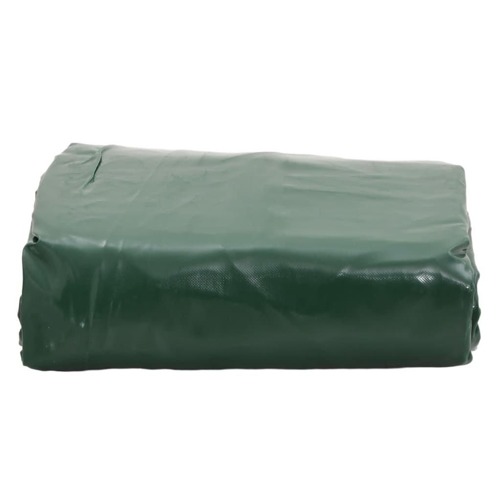 vidaXL Dekzeil 650 g/m² 3x3 m groen afbeelding