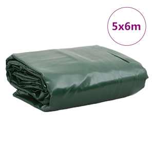 Plachta 650g / m² Zelená 5 x 6 m Plátno s PVC povrchovou úpravou - obrázek 9