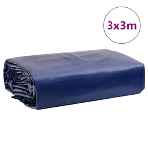 Plachta 650g / m² Modrá 3 x 3 m Plátno s PVC povrchovou úpravou - obrázek 9