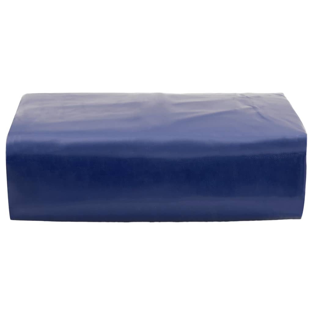vidaXL Dekzeil 650 g/m² 4x7 m blauw afbeelding