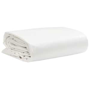 Plachta 650g / m² Bílá 2 x 3 m Plátno s PVC povrchovou úpravou - obrázek 1