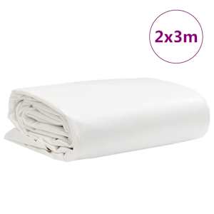 Plachta 650g / m² Bílá 2 x 3 m Plátno s PVC povrchovou úpravou - obrázek 9