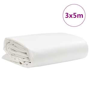 Plachta 650g / m² Bílá 3 x 5 m Plátno s PVC povrchovou úpravou - obrázek 9
