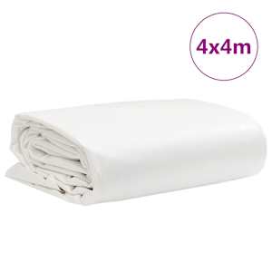 Plachta 650g / m² Bílá 4 x 4 m Plátno s PVC povrchovou úpravou - obrázek 9