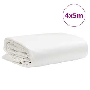 Plachta 650g / m² Bílá 4 x 5 m Plátno s PVC povrchovou úpravou - obrázek 9