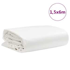 Plachta 650g / m² Bílá 1,5 x 6 m Plátno s PVC povrchovou úpravou - obrázek 9