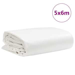 Plachta 650g / m² Bílá 5 x 6 m Plátno s PVC povrchovou úpravou - obrázek 9