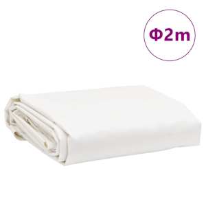 Plachta bílá Ø 2 m 650 g/m² - obrázek 8