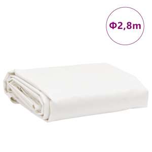 Plachta bílá Ø 2,8 m 650 g/m² - obrázek 8