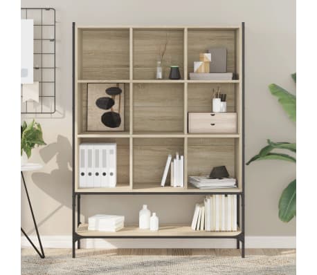 vidaXL B&uuml;cherregal Sonoma-Eiche 102x30x141,5 cm Holzwerkstoff