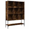 vidaXL raamatualus, suitsutatud tamm, 102 x 30 x 141,5 cm, tehispuit