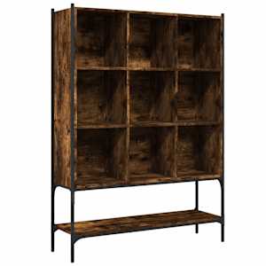 vidaXL raamatualus, suitsutatud tamm, 102 x 30 x 141,5 cm, tehispuit