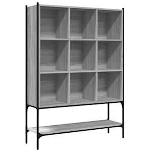 vidaXL raamatualus, hall Sonoma tamm, 102 x 30 x 141,5 cm, tehispuit