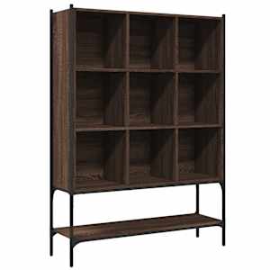 vidaXL raamatualus, pruun tamm, 102 x 30 x 141,5 cm, tehispuit