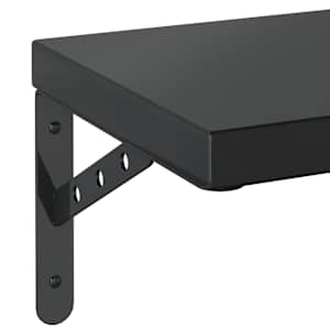 Nástěnné police 2 ks 75 x 23,5 cm černé nerezová ocel - obrázek 8