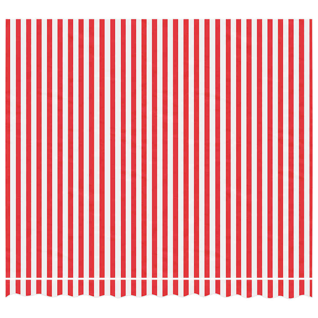 Thumbnail - vidaXL Markisenbespannung Rot und Weiß Gestreift 3x2,5 m