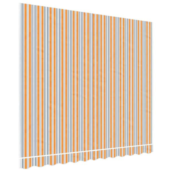 vidaXL varikatuse asenduskangas, oranž ja sinine, 280 x 245 cm, pol&uuml;ester