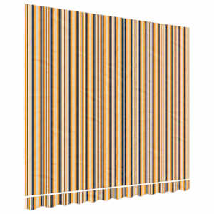 vidaXL varikatuse asenduskangas, oranž ja must, 280 x 245 cm, pol&uuml;ester