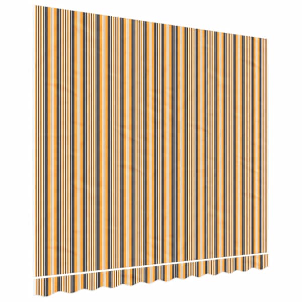 vidaXL varikatuse asenduskangas, oranž ja must, 280 x 245 cm, pol&uuml;ester