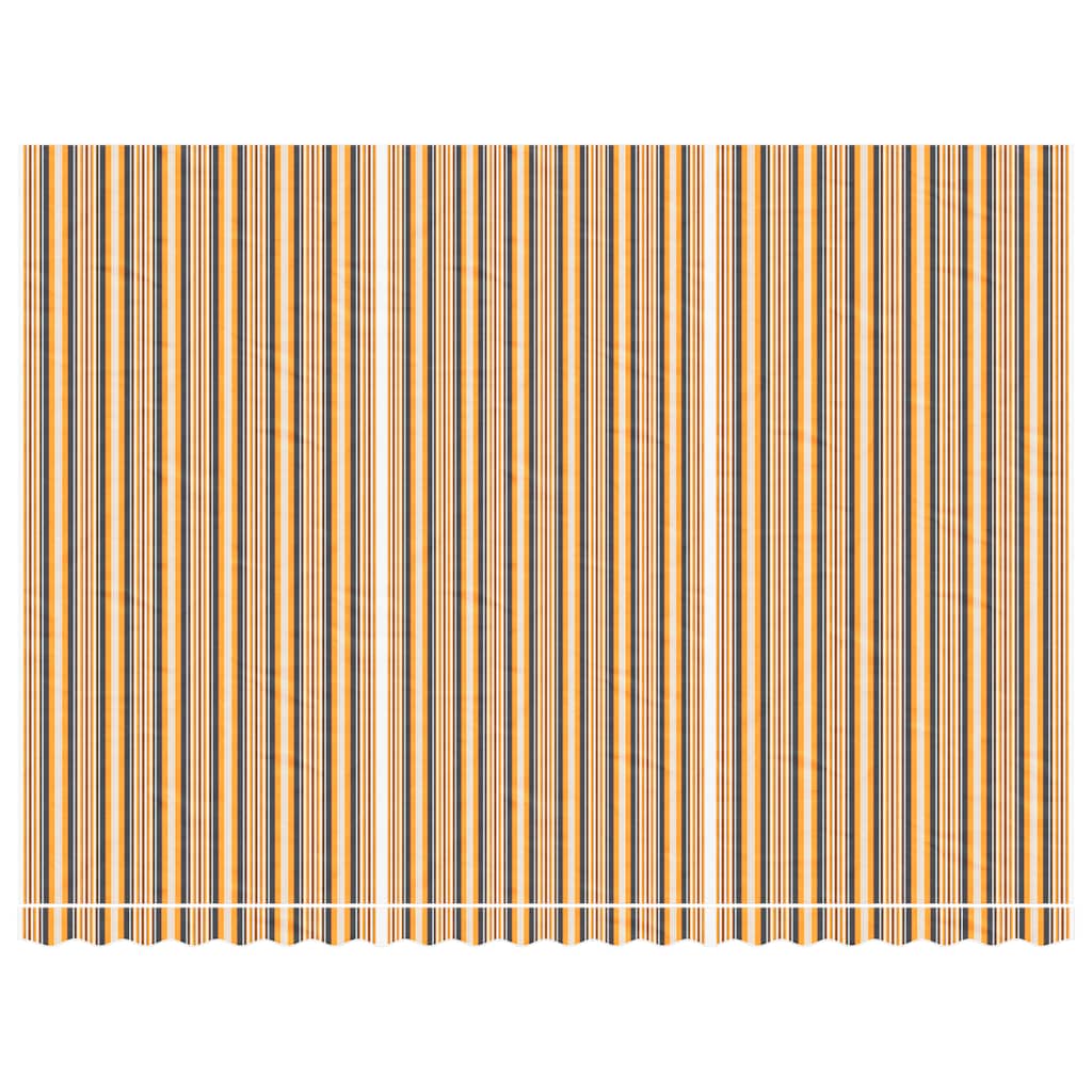 vidaXL Pânză de rezervă copertină, dungi multicolore, 5x3,5 m